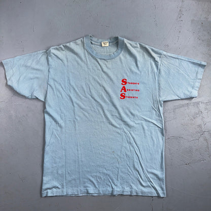 SAS Student Assisting Students 80s Belton VTG T Shirt College University USA