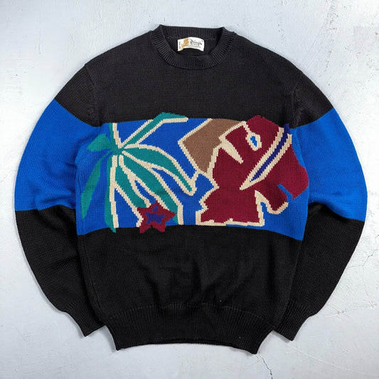 Pringle of Scotland Vintage Sweater Geometric Atomic Color Block Mens Size M