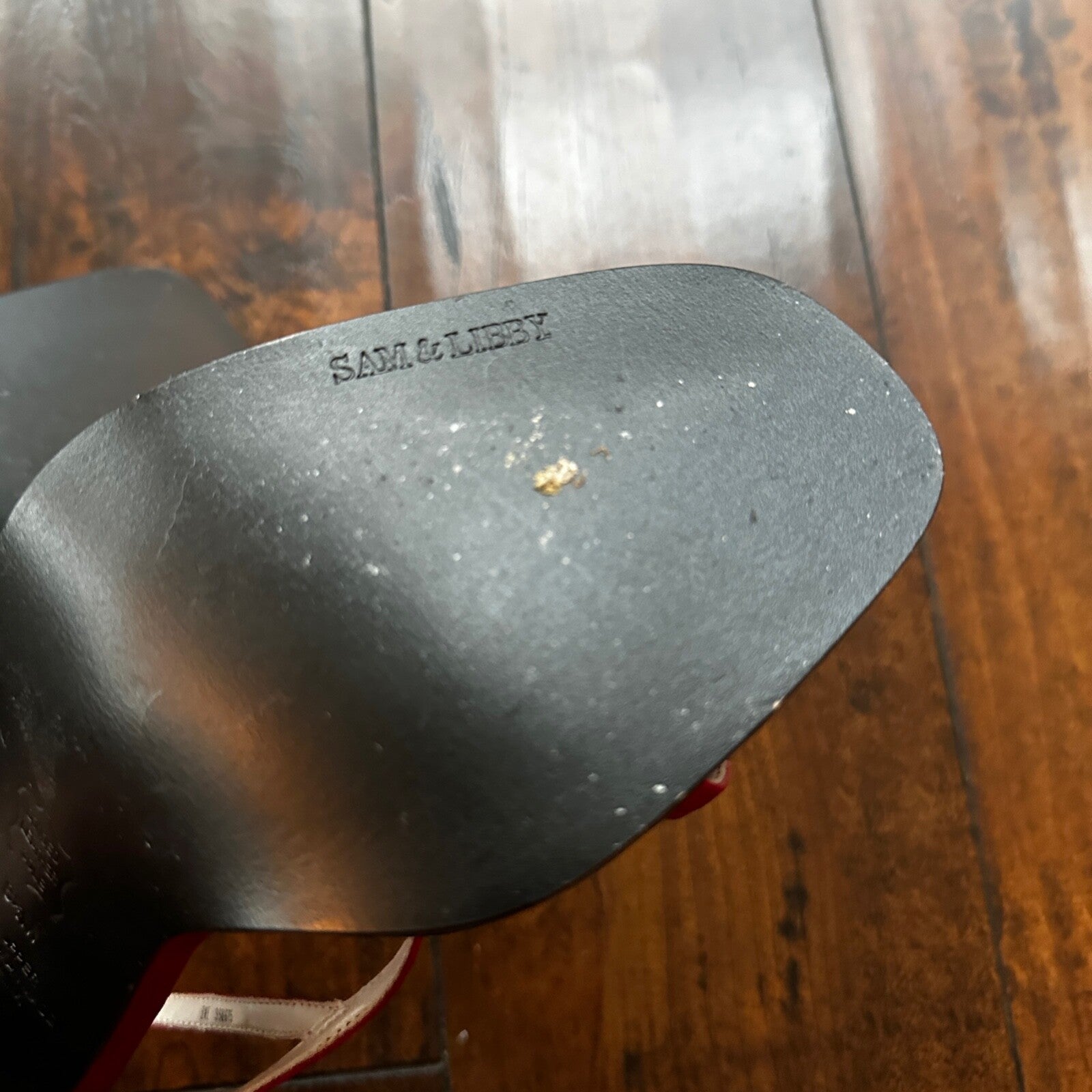 Sam & Libby Diva Sl Red Women Size 8.5 M Sandal Heels Ankle Strap Sexy Nice