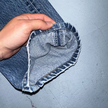 Levis 501 Vintage 90s USA XX Straight Leg Jeans Blue Light Wash 35x34 Act 32x30