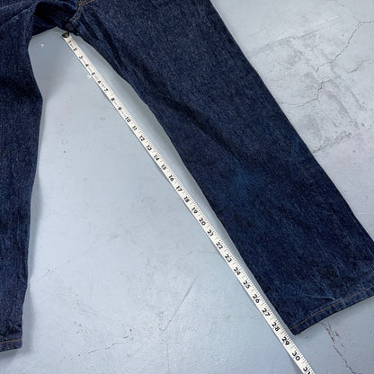 Levis 501 Vintage 90s USA XX Straight Leg Jeans Blue Dark Wash 34x32 Act 31x29