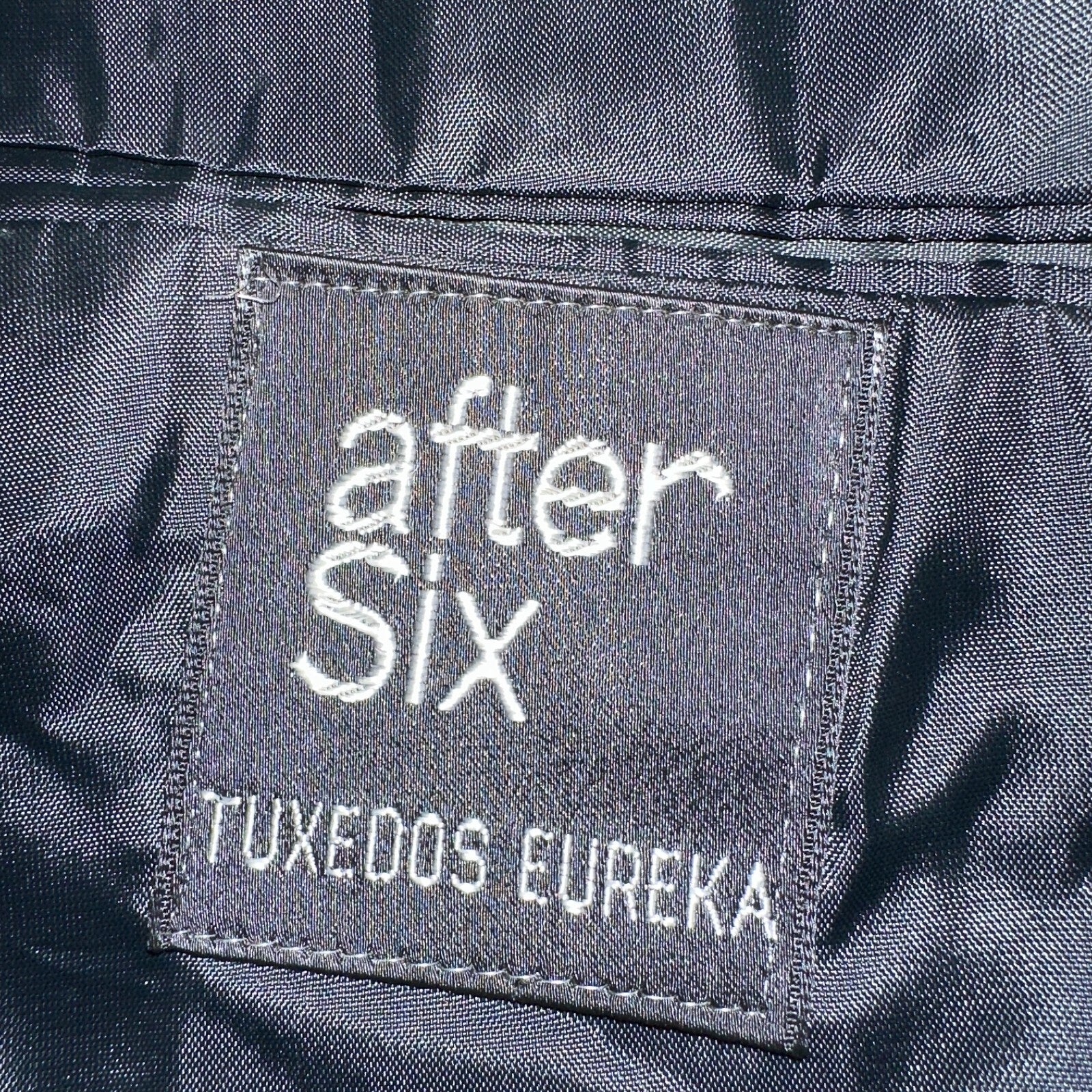 Vintage 60s After Six Mens 40R Prom Tuxedo Suit Rockabilly Jacket Black USA