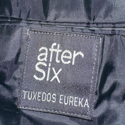 Vintage 60s After Six Mens 40R Prom Tuxedo Suit Rockabilly Jacket Black USA