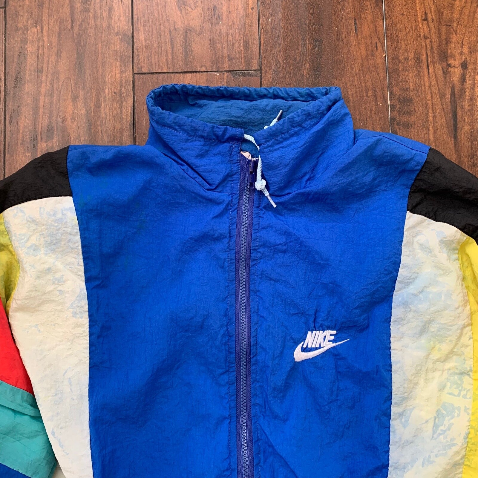 Vintage Nike MCENROE Full Zip Pullover Windbreaker Jacket USA Tennis 80s RARE
