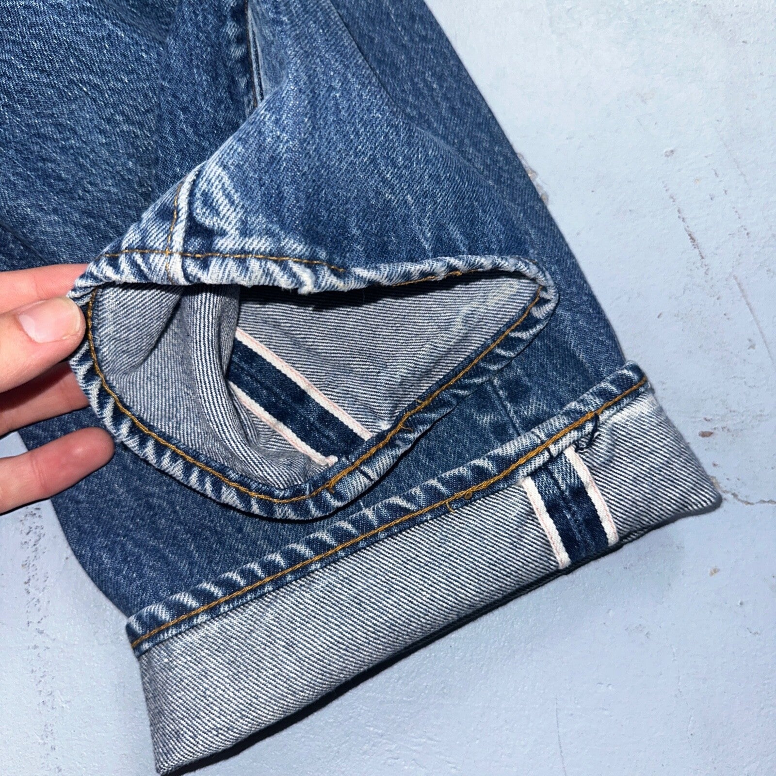 Levis 501 Vintage 80s Redline Selvedge USA XX Jeans Bleach Wash 30x34 Act 28x30