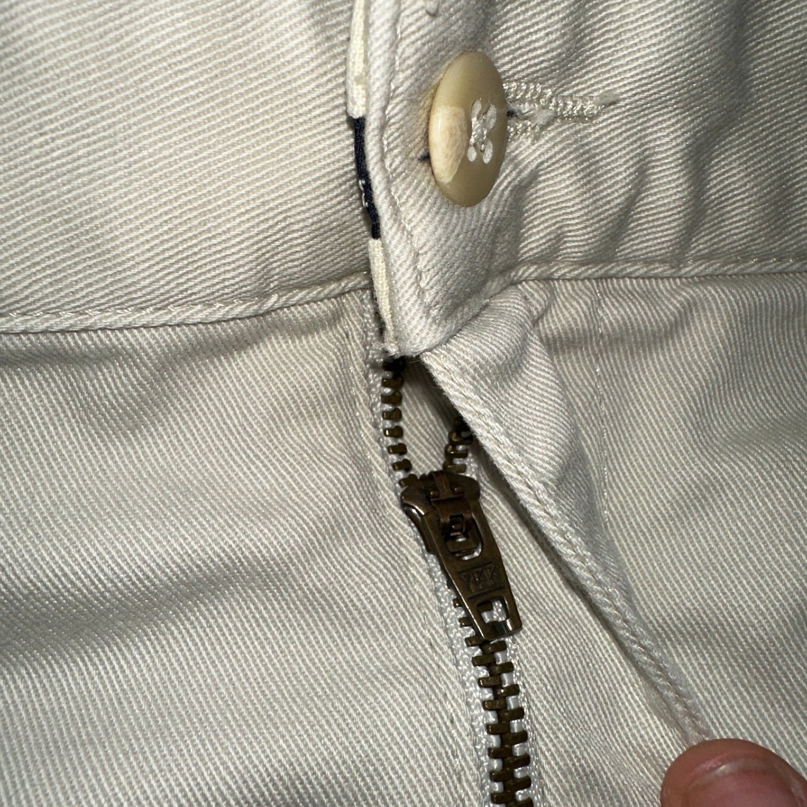 Polo Ralph Lauren Chino Pleated Shorts Mens 34 Beige Khaki 100% Cotton Vintage