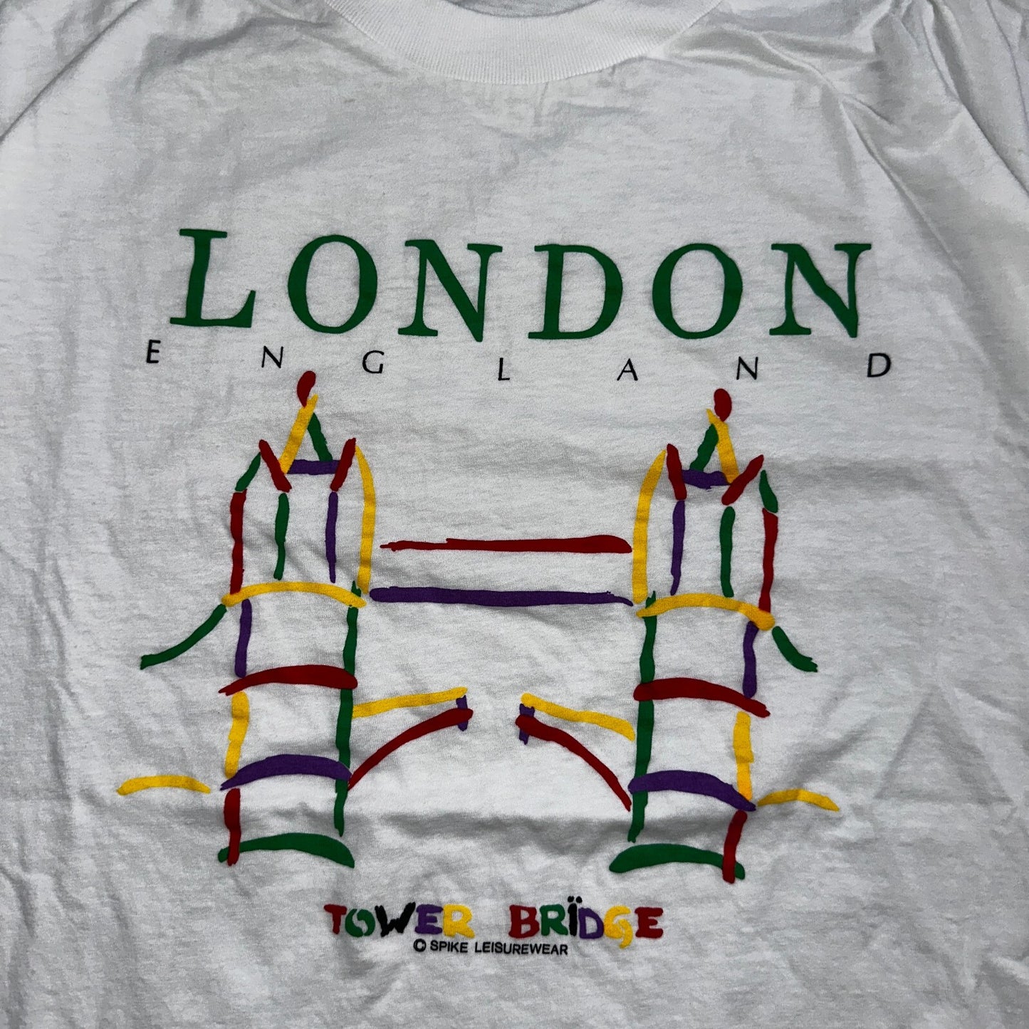 London England VTG T Shirt Tower Bridge Single Stitch Europe Travel Graphic