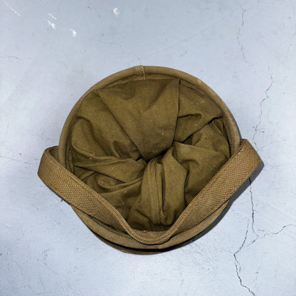 WWII US Army Cavalry Collapsable Folding Canvas Jeep Water Bucket 1943 40s Bag