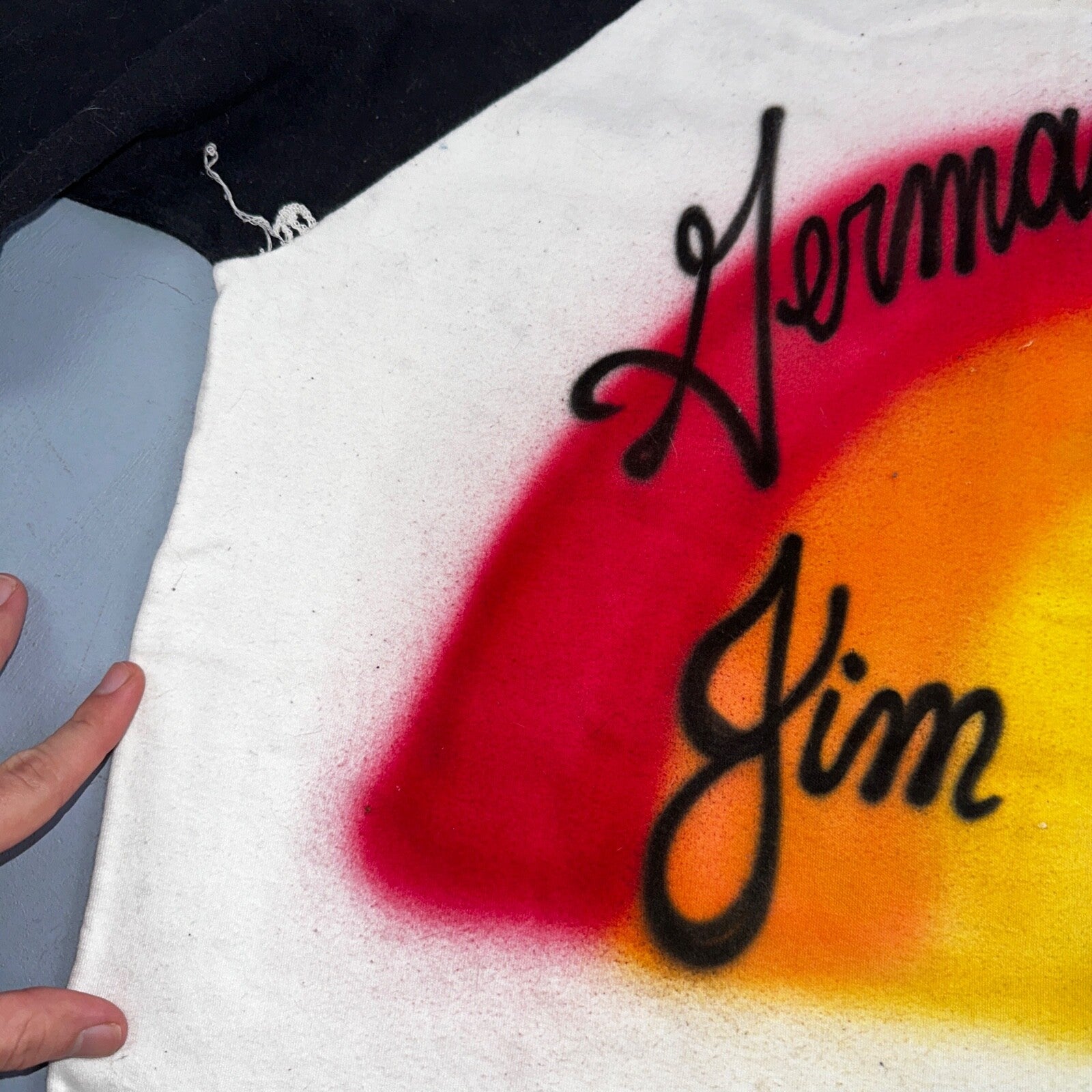 Germany Raglan 80s Rainbow VTG T Shirt Cool Graphic Jim Memory Travel Europe XL