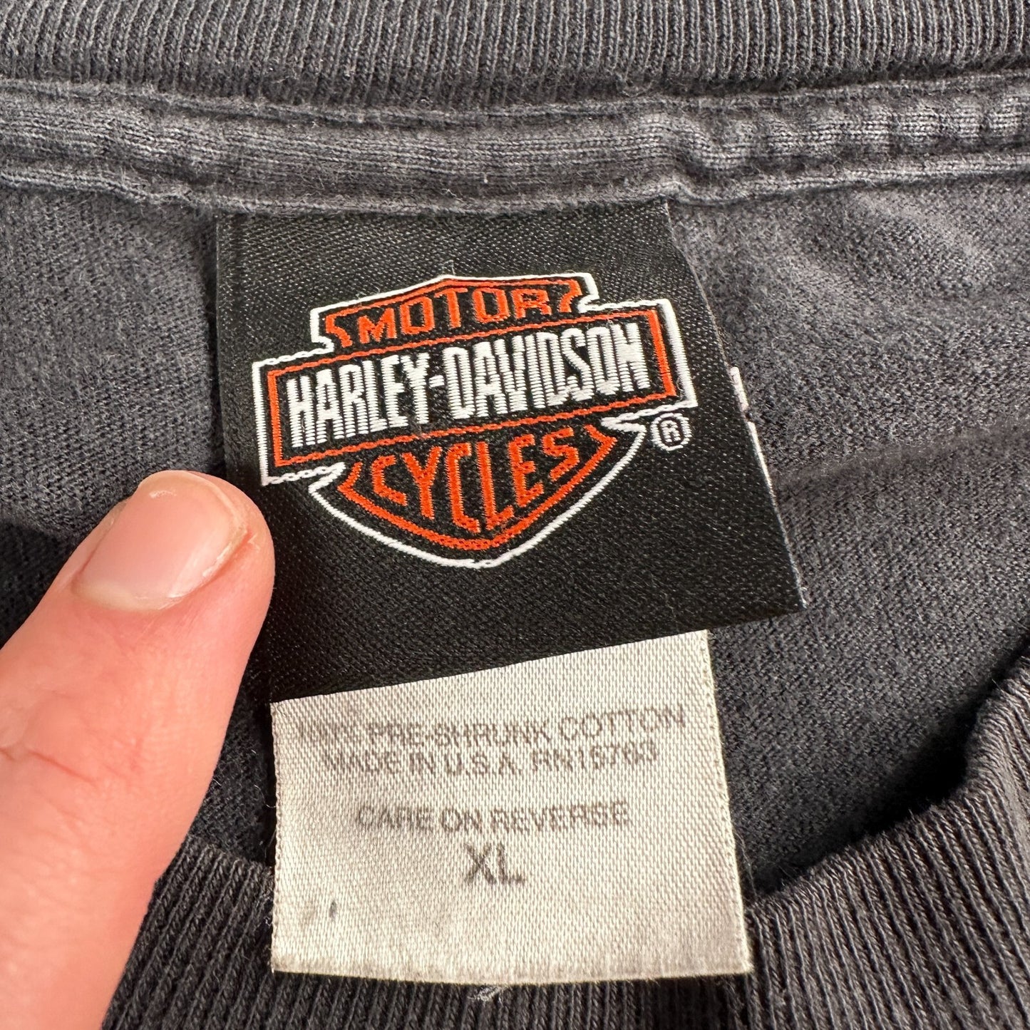 Harley Davidson Charleston SC VTG T Shirt Motorcycle Bike Graphic Free Country