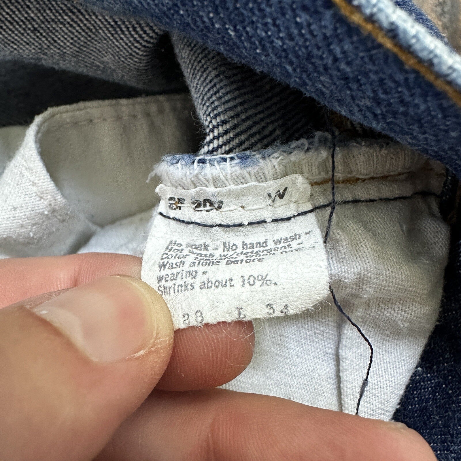 Levis Vintage 80s Redline Selvedge USA 501 XX Jeans 66 70s Dark 28x34 Act 24x25