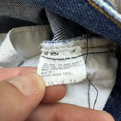 Levis Vintage 80s Redline Selvedge USA 501 XX Jeans 66 70s Dark 28x34 Act 24x25