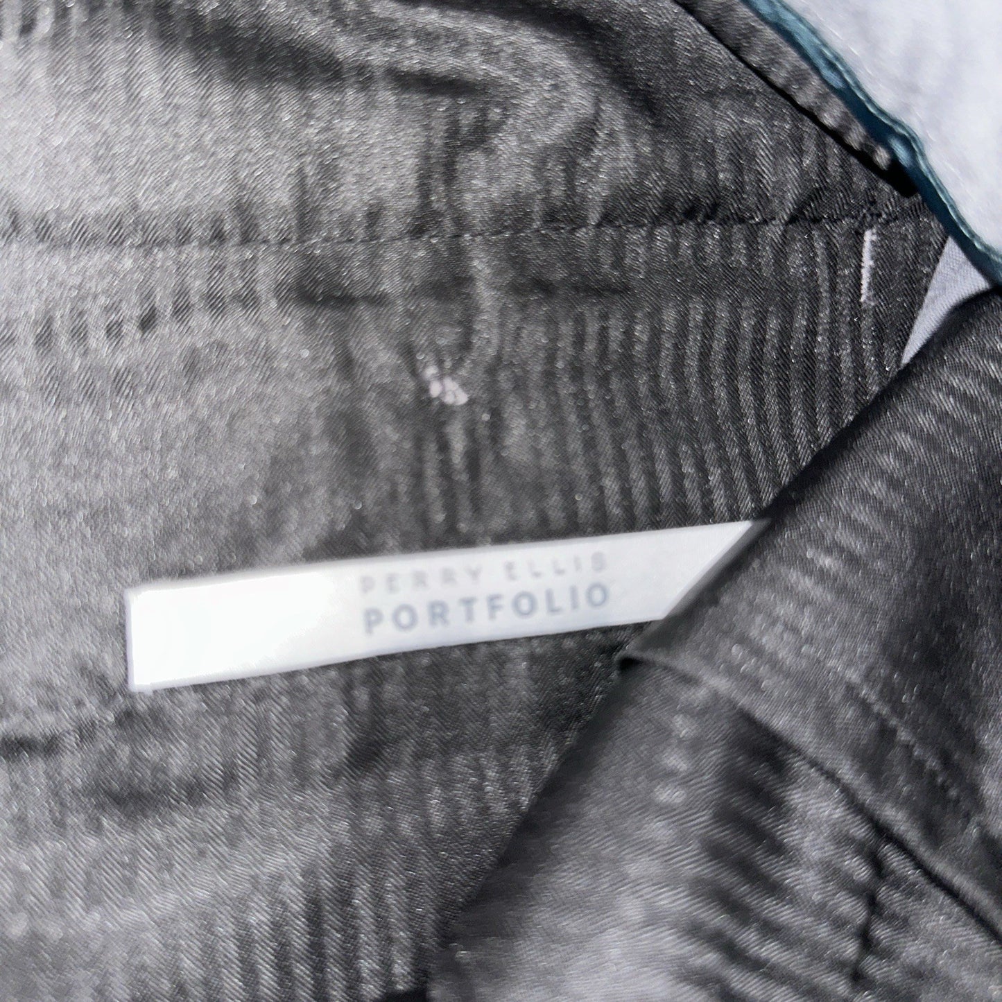 NWT Perry Ellis Portfolio Dress Pants Men 38 x 27 Travel-Luxe Gray Hemmed 32