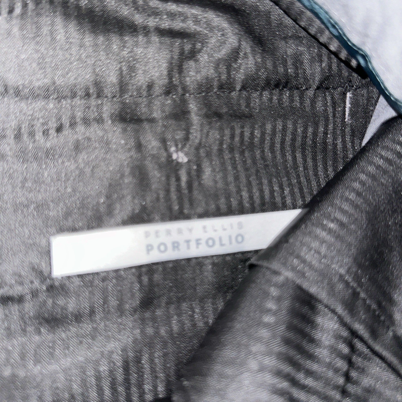 NWT Perry Ellis Portfolio Dress Pants Men 38 x 27 Travel-Luxe Gray Hemmed 32