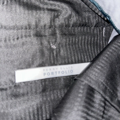 NWT Perry Ellis Portfolio Dress Pants Men 38 x 27 Travel-Luxe Gray Hemmed 32