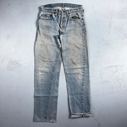 Levis 501 Vintage 80s Redline Selvedge USA XX Jeans Med Wash 32x36 Act 30x31