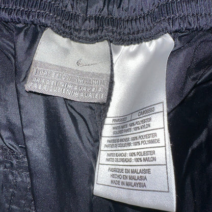 Nike VTG Y2K Windbreaker Track Pants Ankle Zip Unlined Black 1990s Essential
