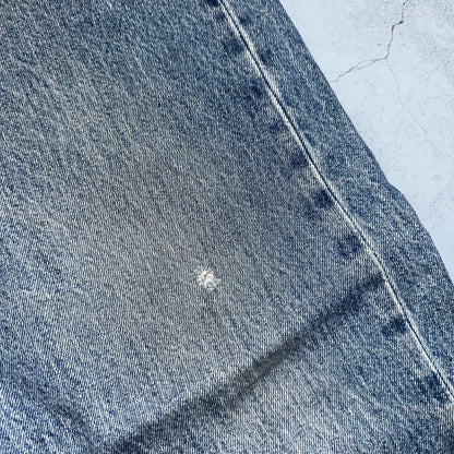 Levis 501 Vintage 90s Mexico Straight Leg Jeans Blue Light Wash 38x30 Act 37x31