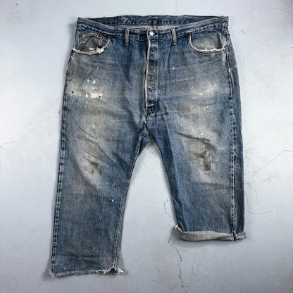 Levis 501 Vintage 70s SS Redline Selvedge USA XX Jeans Med Wash 48x30 Act 43x22