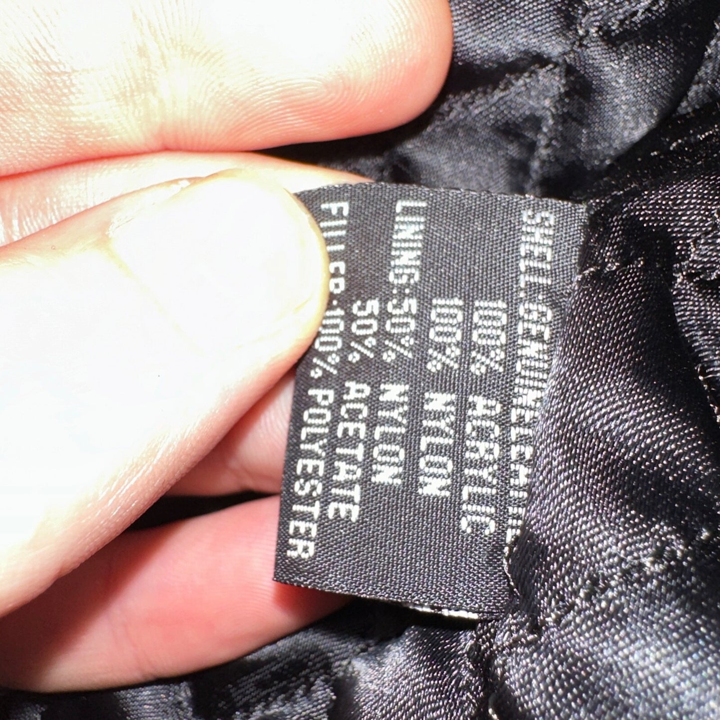 Michael Lawrence 100% Leather Jacket Coat-Quilted -Black-Very Soft-Men's XL VTG