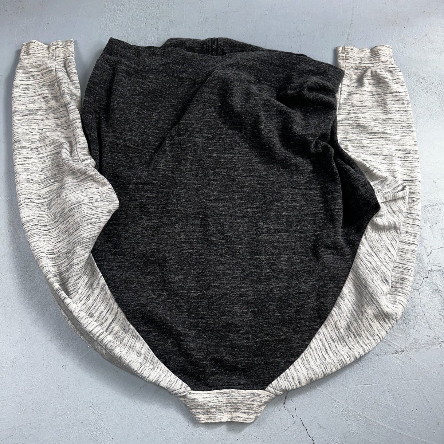 Psycho Bunny Jacket Mens 8 Black & Gray Full Zip Casual Logo Sweater