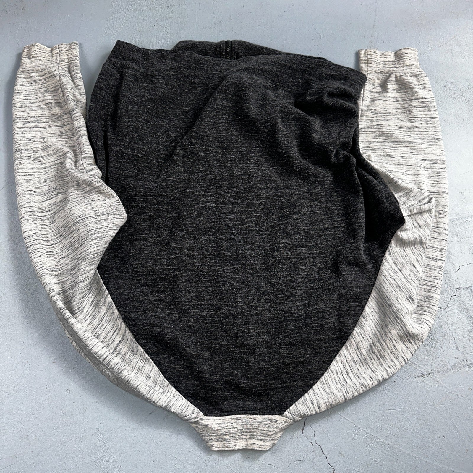 Psycho Bunny Jacket Mens 8 Black & Gray Full Zip Casual Logo Sweater