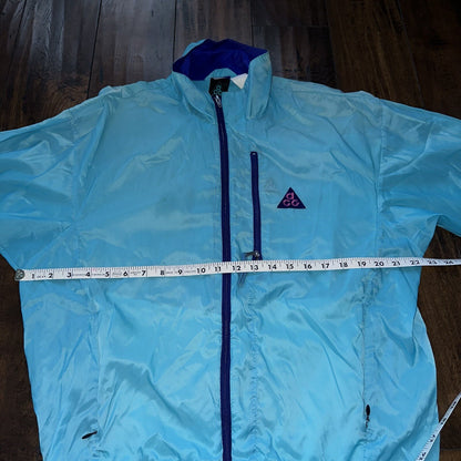 Vintage Nike ACG All Conditions Gear Windbreaker Jacket Coat 90s Blue Medium