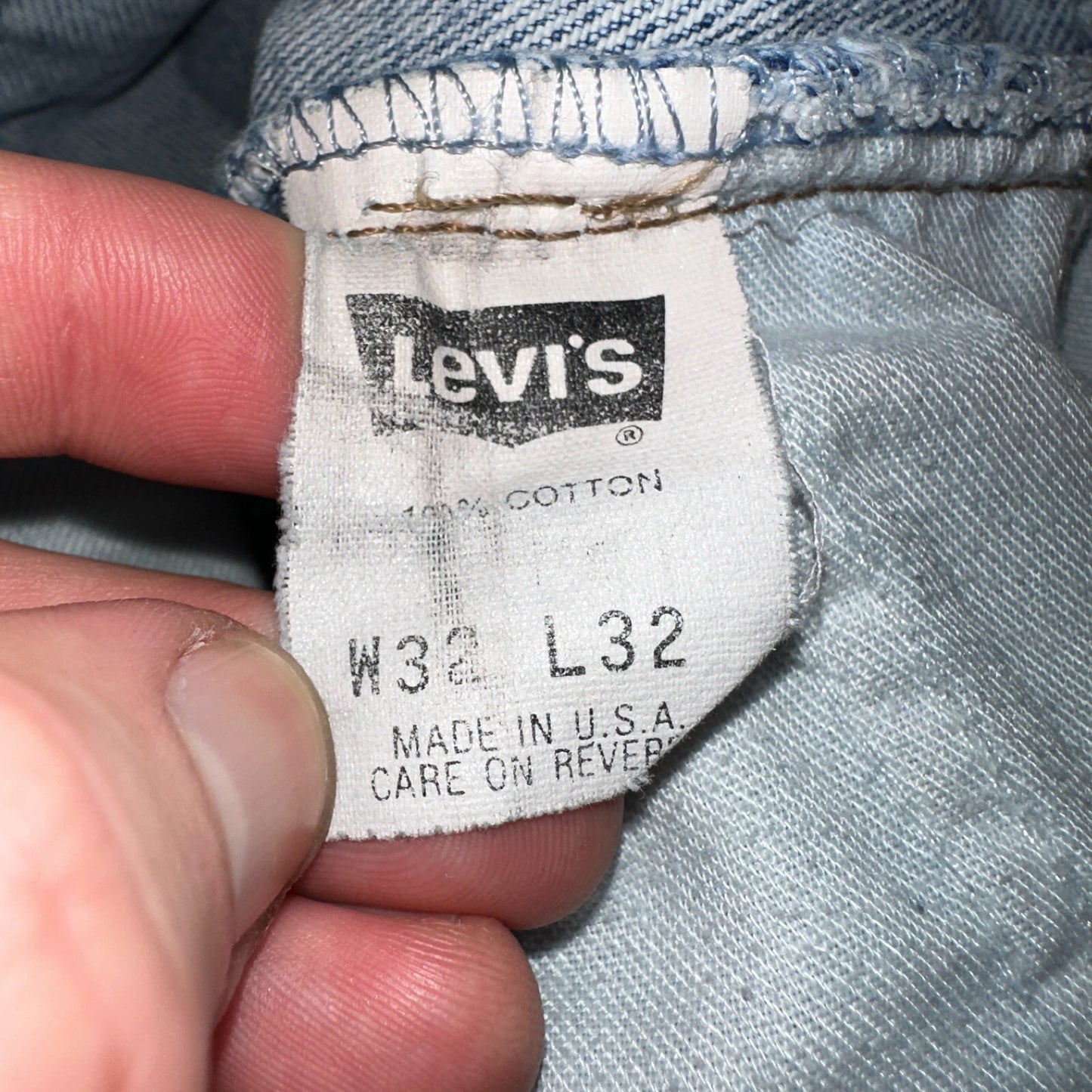 Levis 525 Silver Tab USA Vintage 90s Skater Jeans Light Wash Act 32x32 Act 30x30