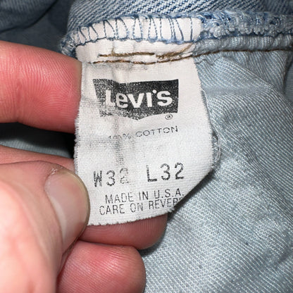 Levis 525 Silver Tab USA Vintage 90s Skater Jeans Light Wash Act 32x32 Act 30x30