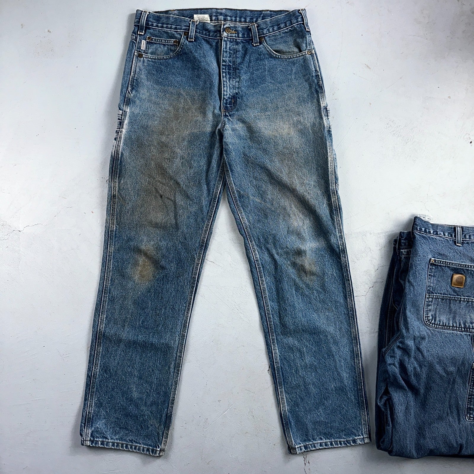 Carhartt B171 B13 DST Carpenter Jeans Relaxed Faded Pants 36x34 Lot of 3