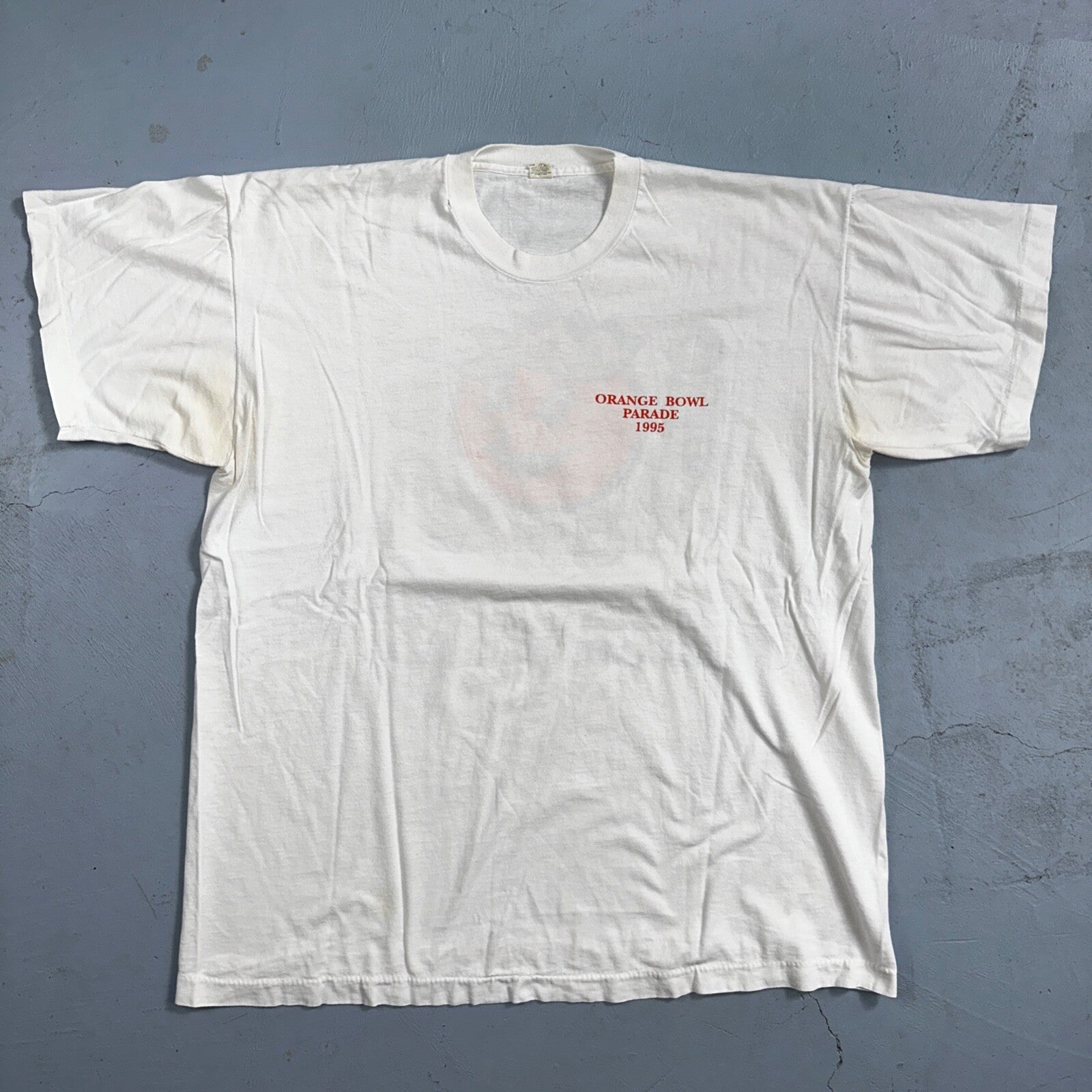 Orange Bowl Parade Miami Florida 90s VTG T Shirt Screen Stars 1995 Art Fun Music