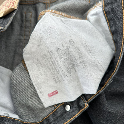 Vintage 90s Levis 501 XX 38x30 USA Tag Jeans Black 80s Act 36x30