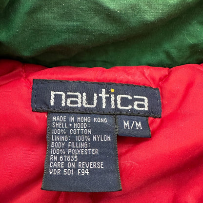 VTG Nautica Sport Racer Mens Color Block Jacket Coat M 90s Full Zip Rare