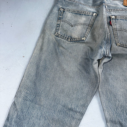 Levis 501 Vintage 80s Redline Selvedge USA XX Jeans Light Wash Worn Act 30x30
