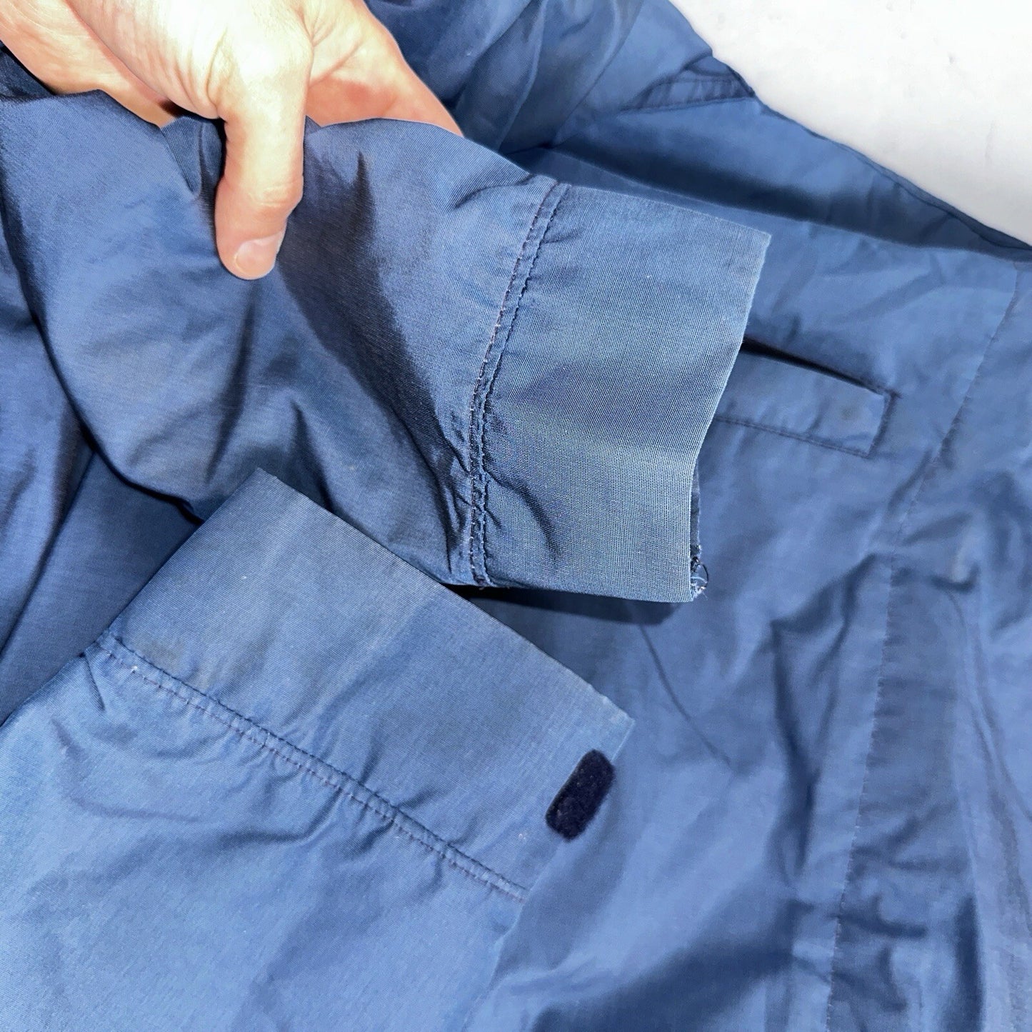 LL Bean Parka VTG Jacket Mens M Baxter State  Maine Coat Plaid Lined Blue Wool