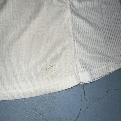 Nike Sphere VTG T Shirt 3M Check Textured Short Sleeve White/Yellow Tennis Sport