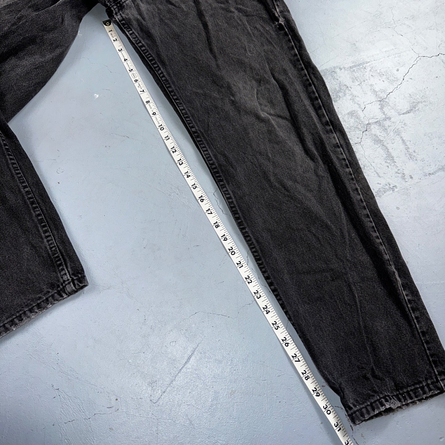 Levis 550 Vintage 90s USA Orange Tab Jeans 38x32 Black Med Wash 501 Act 36x31