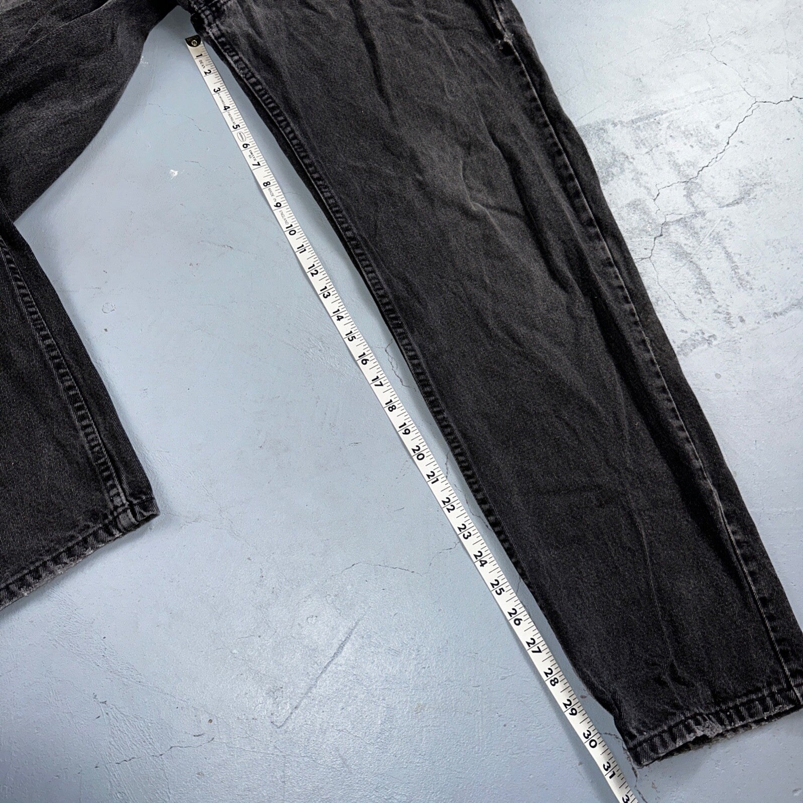 Levis 550 Vintage 90s USA Orange Tab Jeans 38x32 Black Med Wash 501 Act 36x31