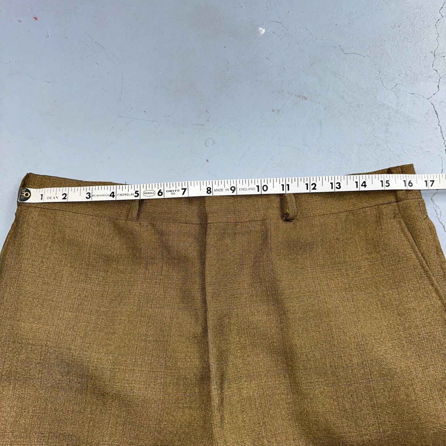 VTG Mens 3 PC Suit 42 Jacket Coat Pants Vest Plaid Rockabilly 70s 1970s Brown