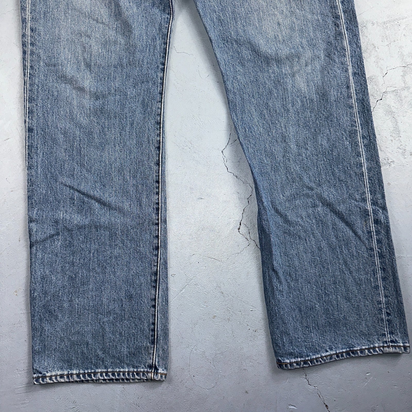Levis 501 Vintage Y2K 90s XX Straight Leg Jeans Blue Light Wash 38x34 Act 37x34