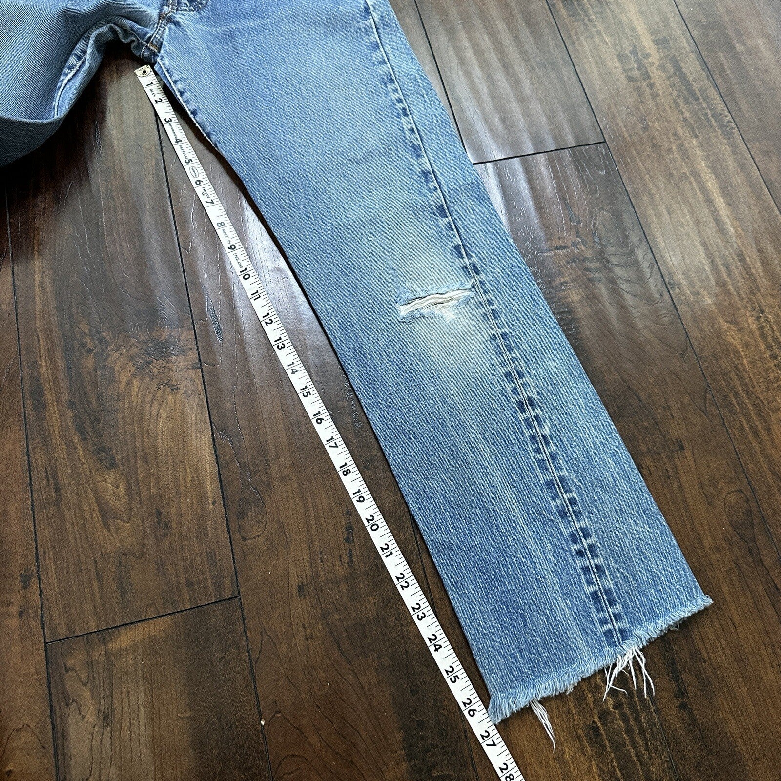 Levis Vintage 80s Redline Selvedge USA 501 XX Jeans 66 70s Light 27x36 Act 25x27