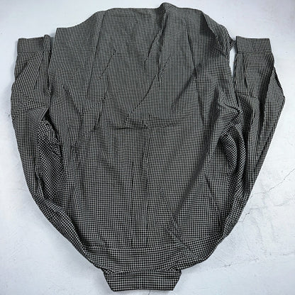 Ralph Lauren Polo VTG Button Down Shirt Men's L Black Plaid Blake Checker Board