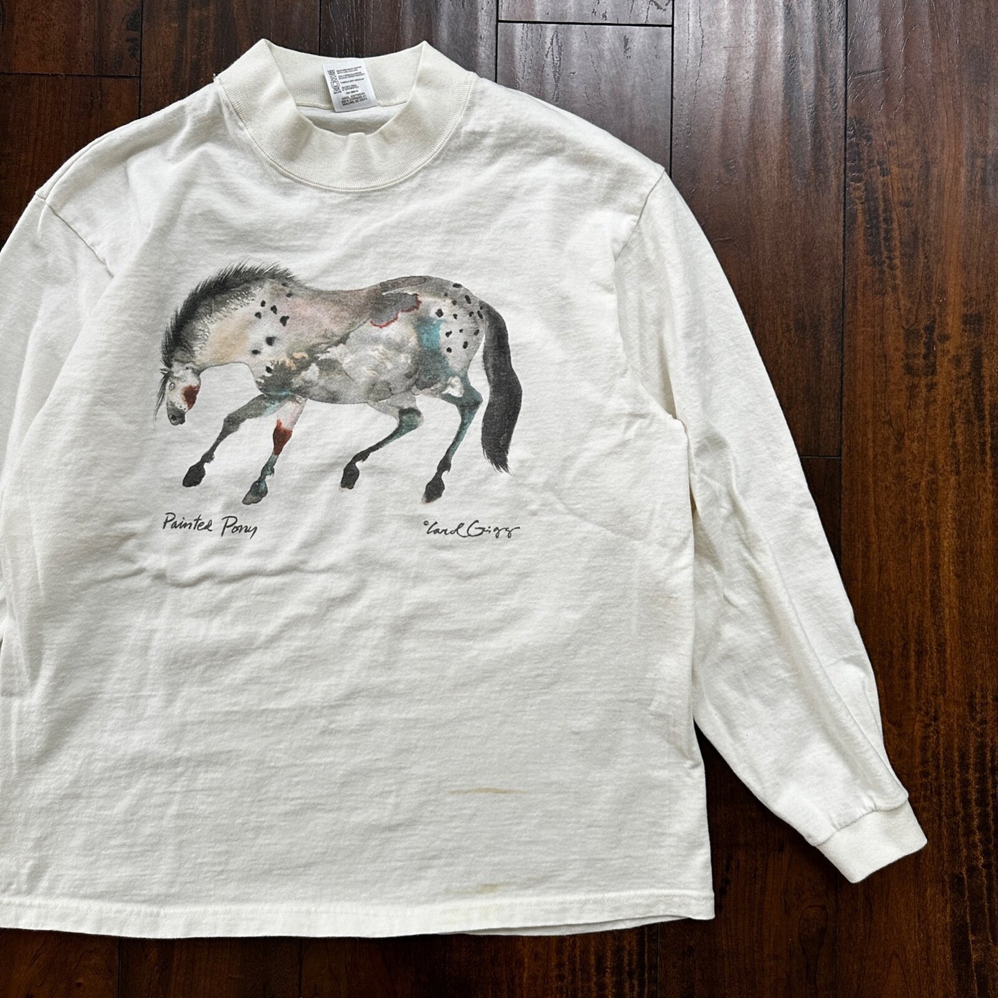 Abstract Painting Of Horse VTG T Shirt Art Rap Music Love Passion Pop Lord Carol