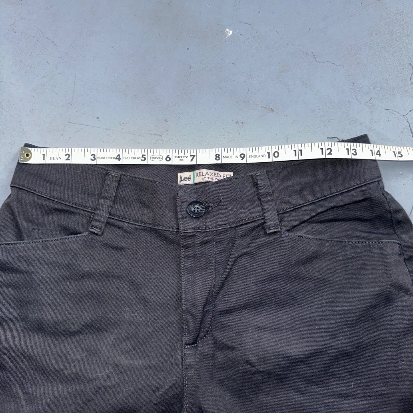 Lee Relaxed Fit Jeans Women's Size 4 Medium Black Straight Denim Y2K Work Wear