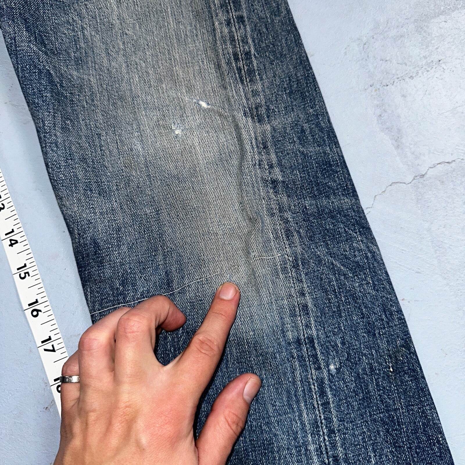 Levis 501 Big E Vintage 60s Redline Selvedge USA XX 1960s Jeans 66 Act 26x25