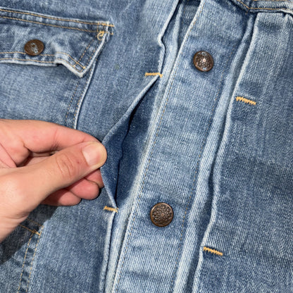 VTG Penneys Ranch Craft Selvedge Denim Jacket Cotton Type 2 Rockabilly 60s