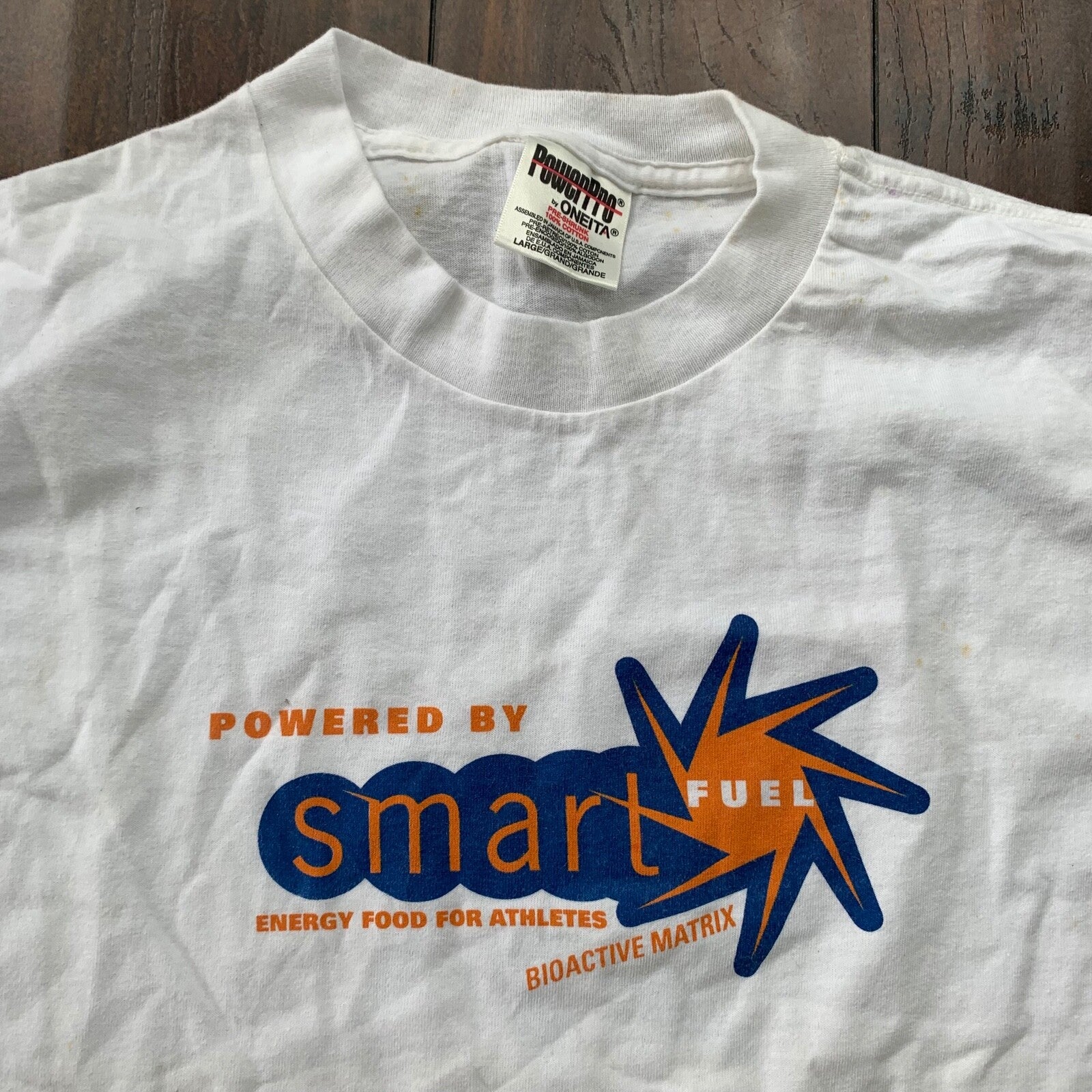 Smart Fuel Vintage T Shirt Science 90s Oneita Blank Simple White Star Elon Musk