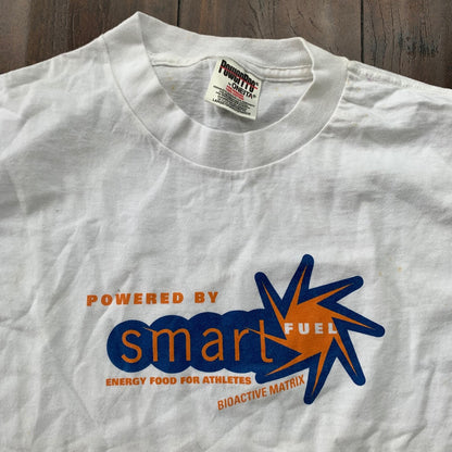 Smart Fuel Vintage T Shirt Science 90s Oneita Blank Simple White Star Elon Musk
