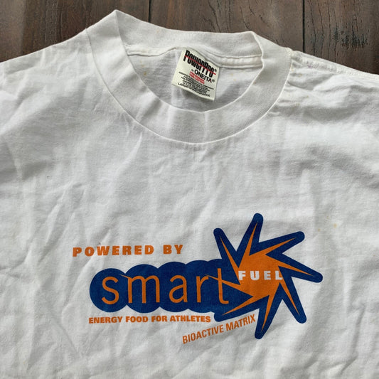 Smart Fuel Vintage T Shirt Science 90s Oneita Blank Simple White Star Elon Musk