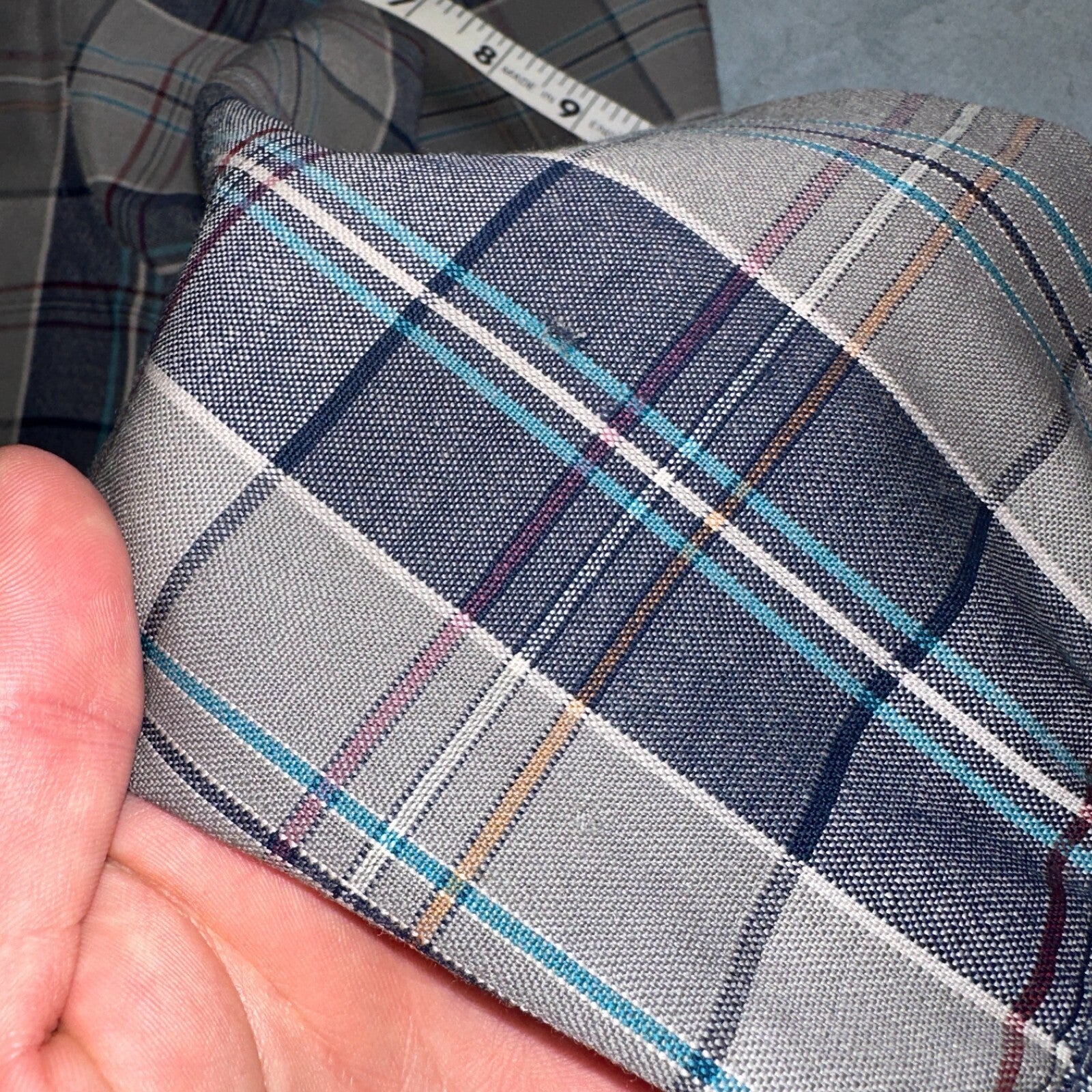 Pendleton Shirt M Blue VTG Virgin Wool Preppy Fireside 60s 70s Outdoors Mens